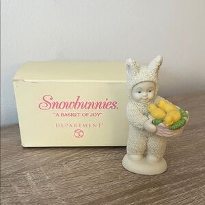 Snowbunnies 'A Basket of Joy' Figurine with Box